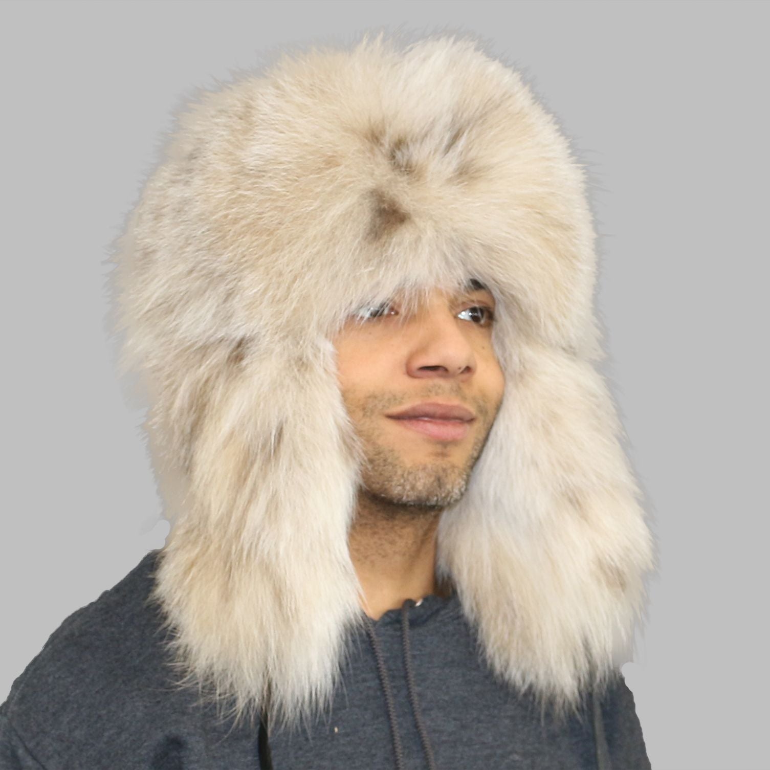 Lynx Fur Russian Trooper Style Hat