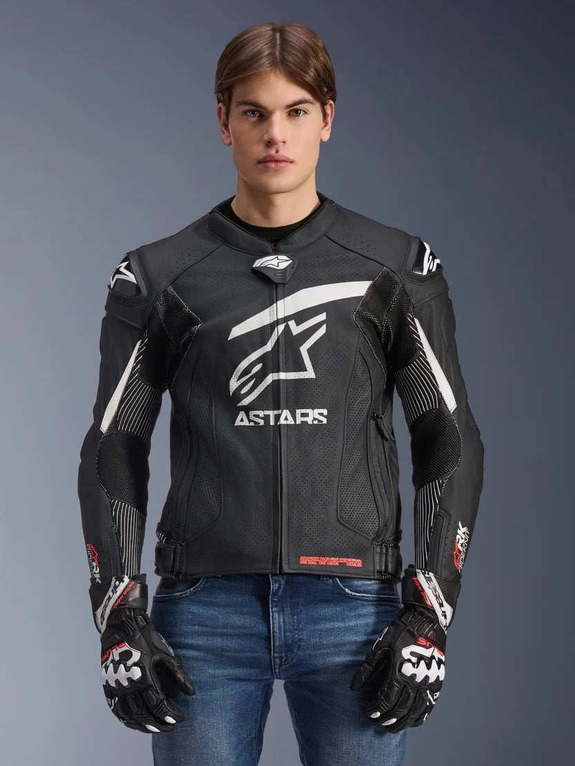 Alpinestars Men's GP Plus R v4 Rideknit Sport Riding Jacket – Perforated Leather