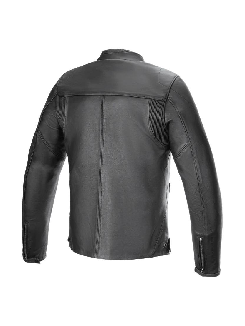 Alpinestars Men's Blacktrack Classic Leather Riding Jacket – Matte Black