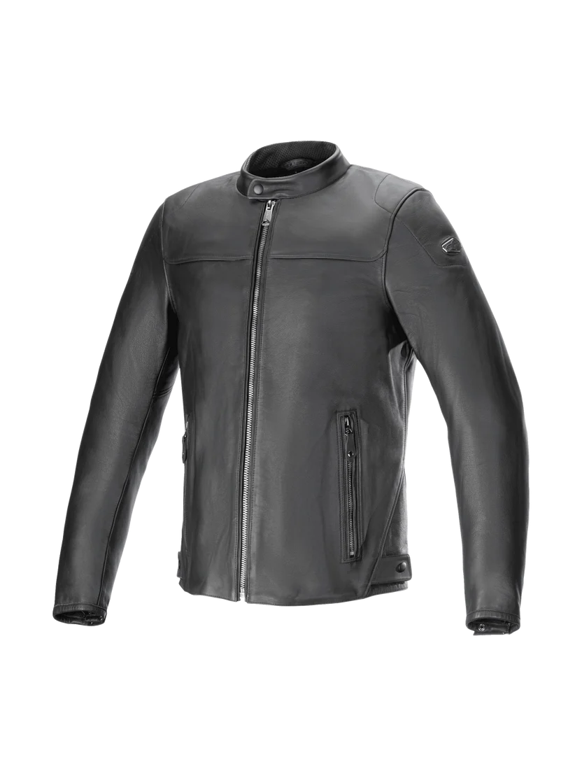 Alpinestars Men's Blacktrack Classic Leather Riding Jacket – Matte Black