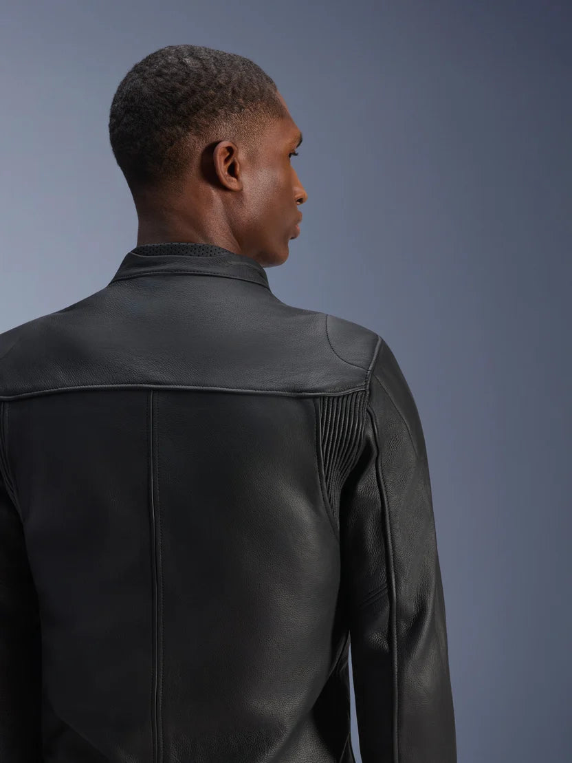 Alpinestars Men's Blacktrack Classic Leather Riding Jacket – Matte Black
