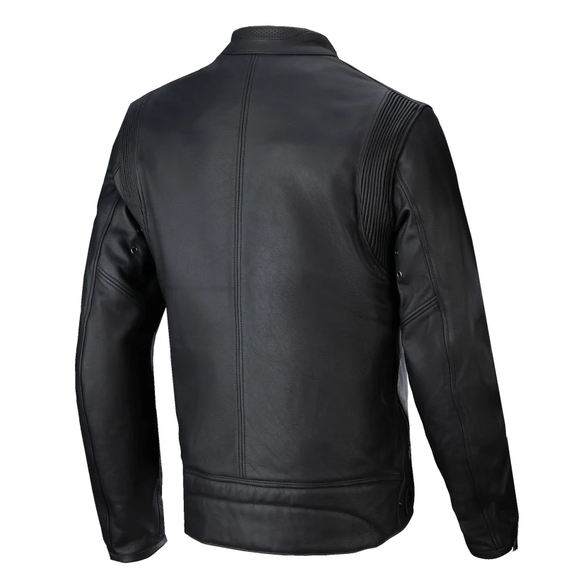 Alpinestars Men's Dyno Heritage Leather Riding Jacket – Matte Black