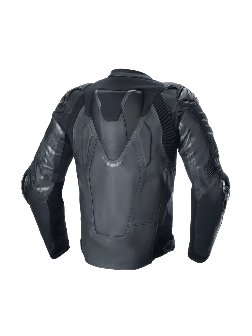 Alpinestars Men's Atem V5 Race Leather Riding Jacket – Black / Black