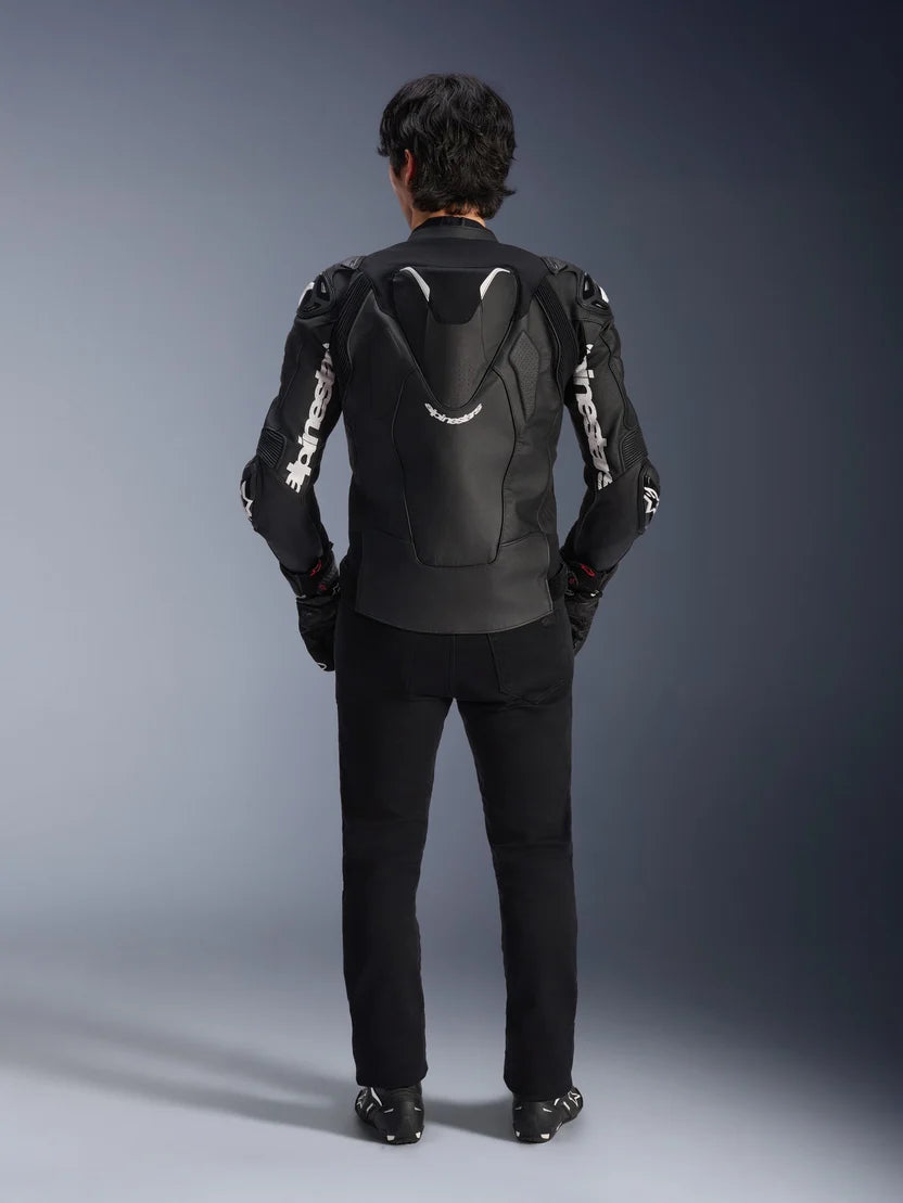 Alpinestars Men's Atem V5 Race Leather Riding Jacket – Perforated Black