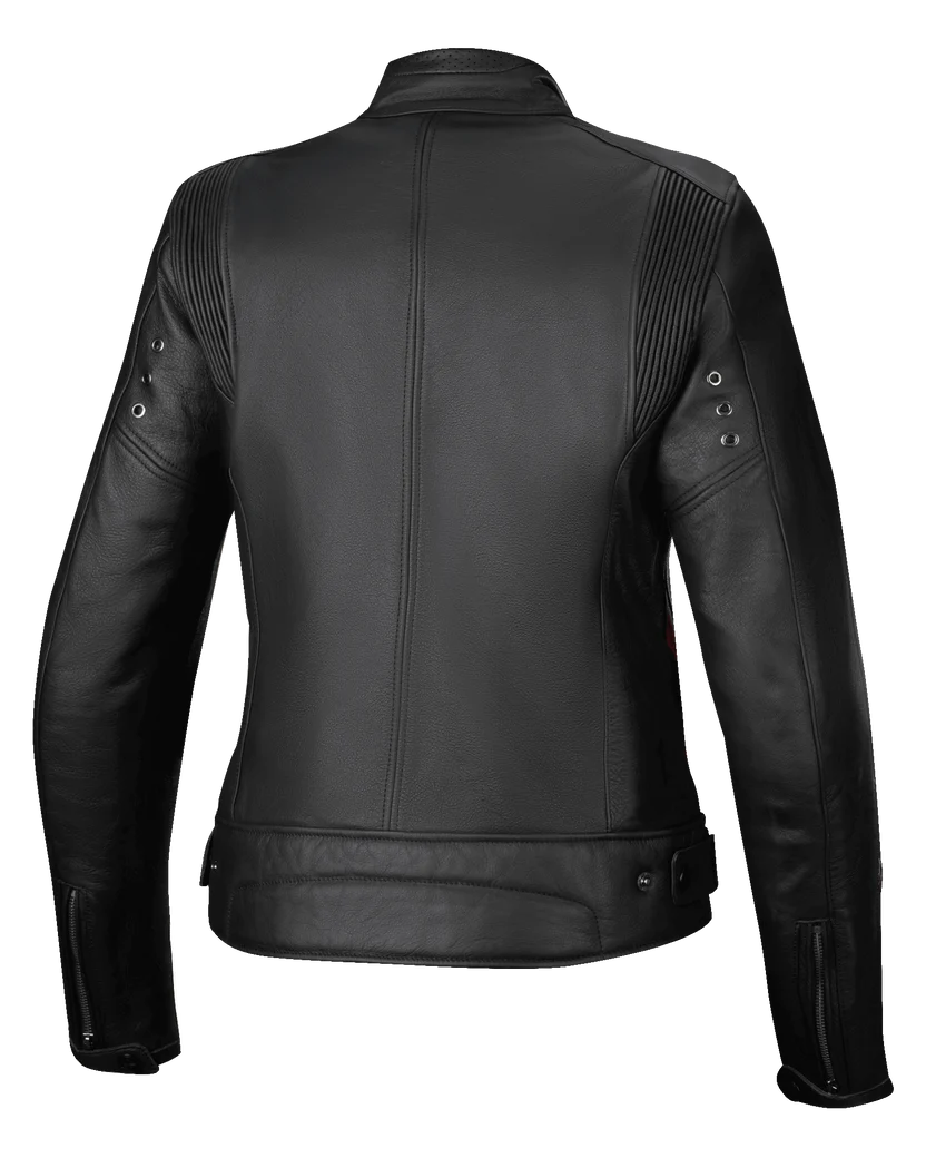 Alpinestars Women's Stella Dyno Leather Motorcycle Jacket – Black / Red