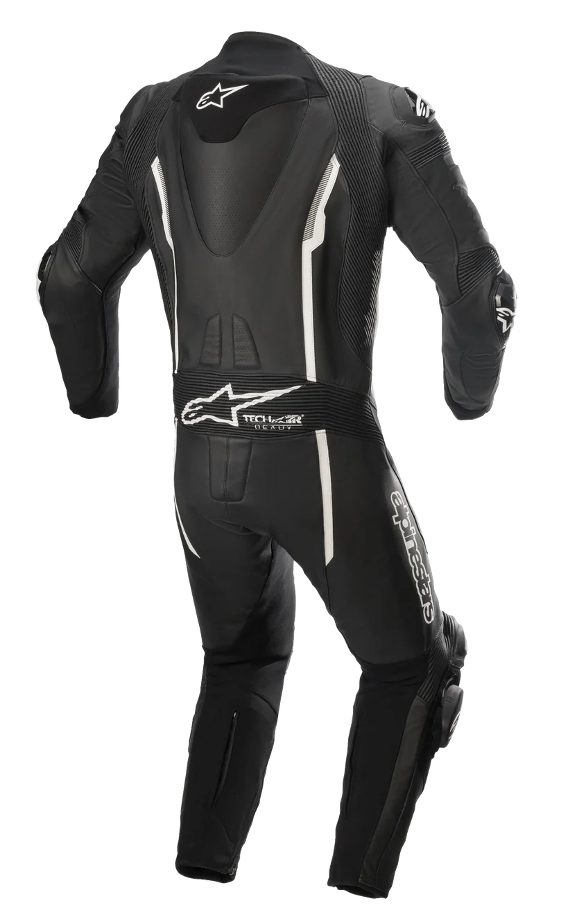 Alpinestars Missile V2 1-Piece Leather Motorcycle Race Suit – Black / White
