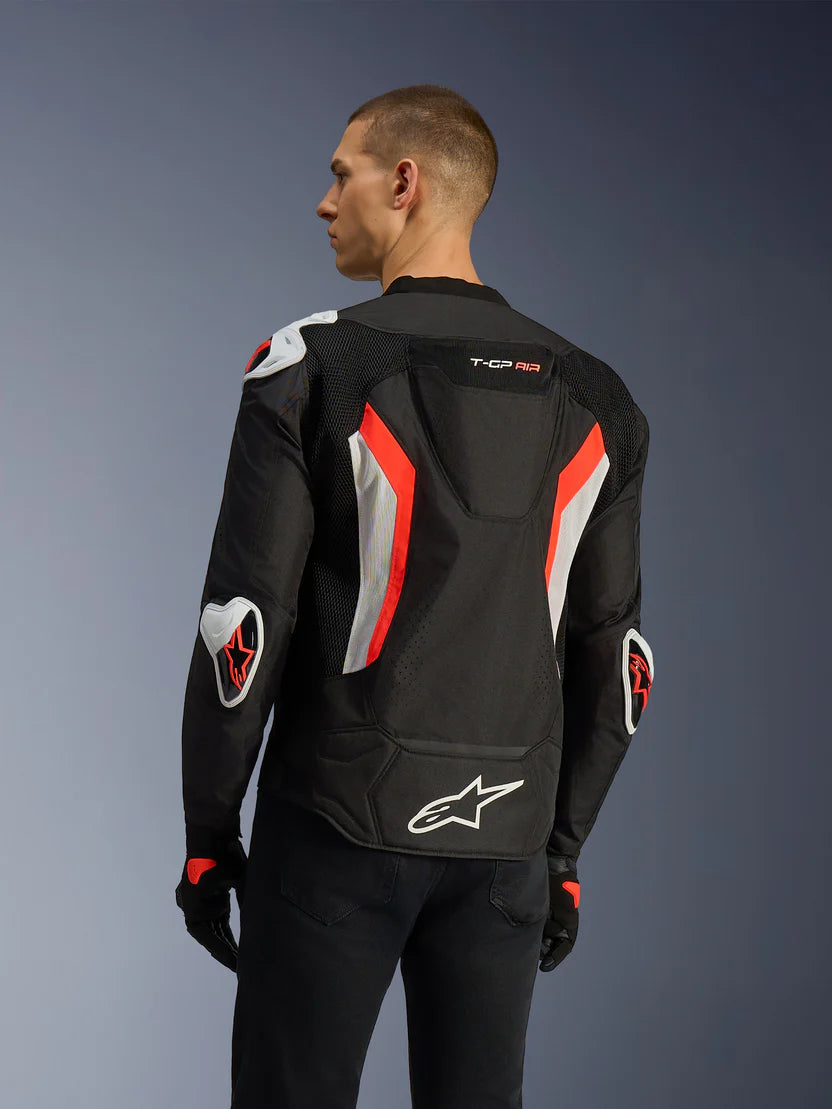 Alpinestars Men's T-GP Air Mesh Sport Riding Jacket – Black / Fluo Red