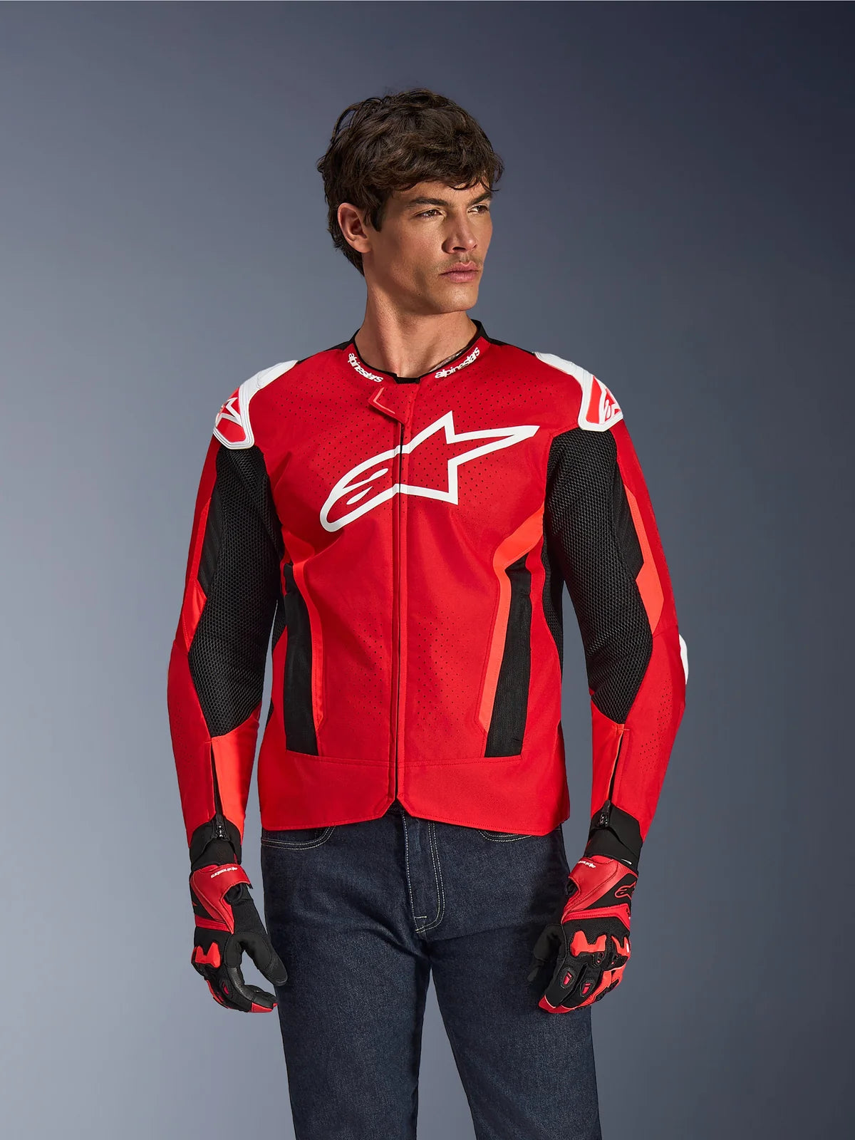Alpinestars Men's T-GP Air Mesh Sport Riding Jacket – Perforated Airflow