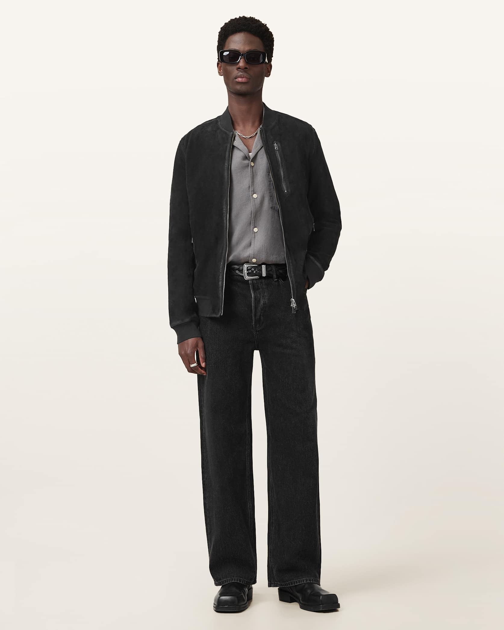 Kemble Suede Bomber Jacket
