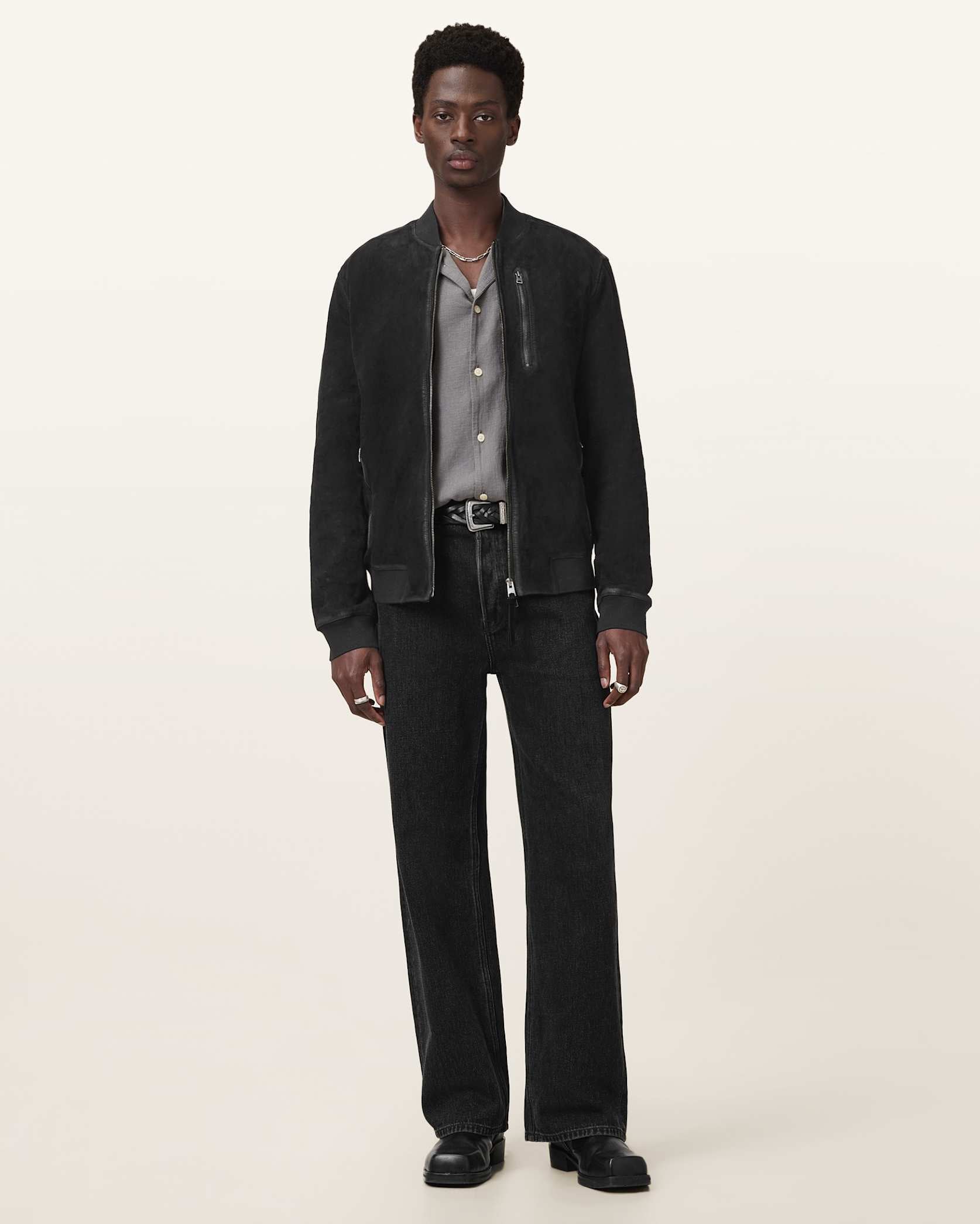 Kemble Suede Bomber Jacket