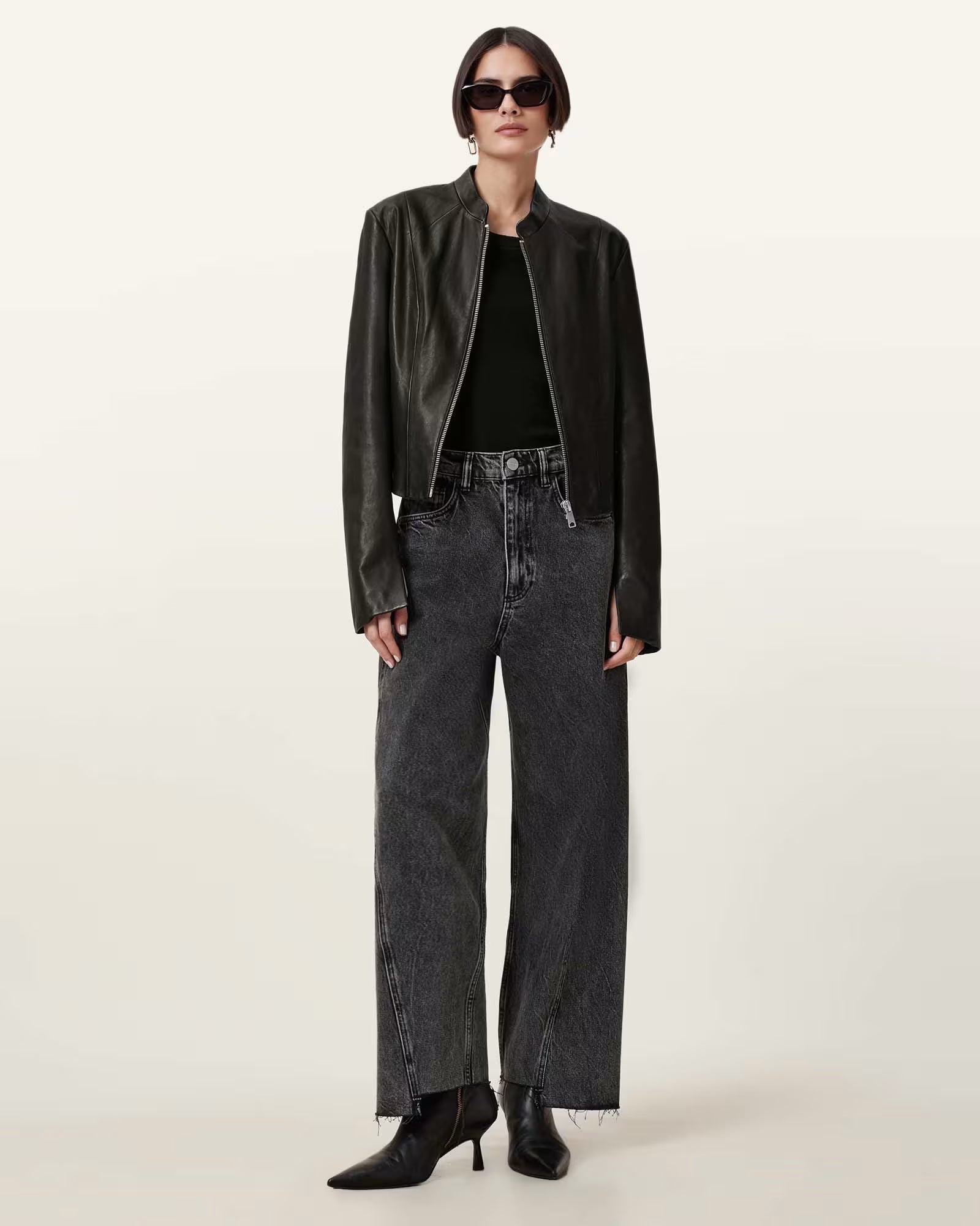 Sadler Slim Fit Leather Jacket