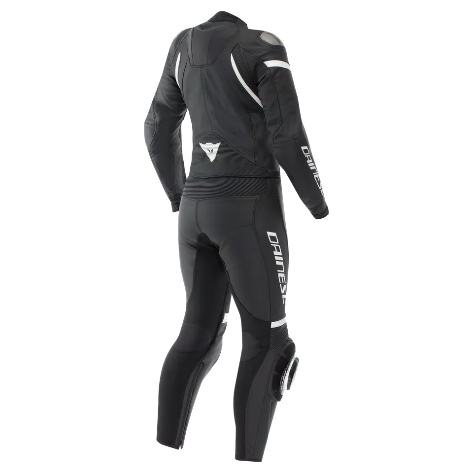 Dainese Mirage Women's 2-Piece Leather Motorcycle Suit – Black / White