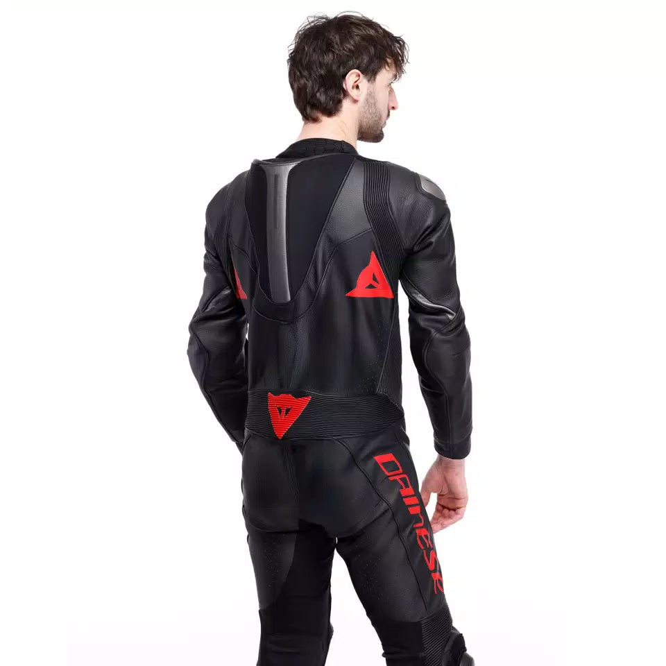 DEMON SPRINT - MEN'S ONE-PIECE PERFORATED LEATHER MOTORCYCLE SUIT