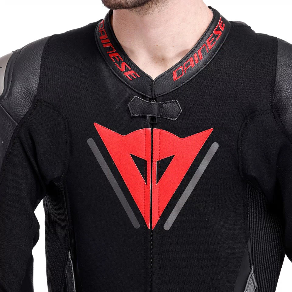 DEMON SPRINT - MEN'S ONE-PIECE PERFORATED LEATHER MOTORCYCLE SUIT