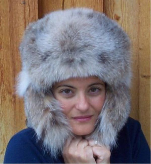Lynx Fur Russian Trooper Style Hat