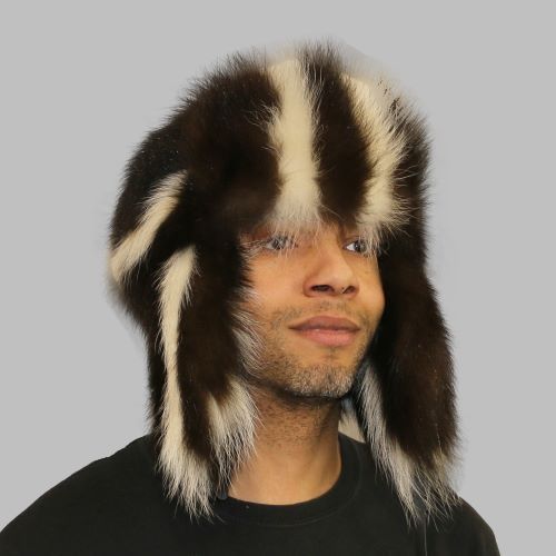Skunk Fur Russian Trooper Style Hat